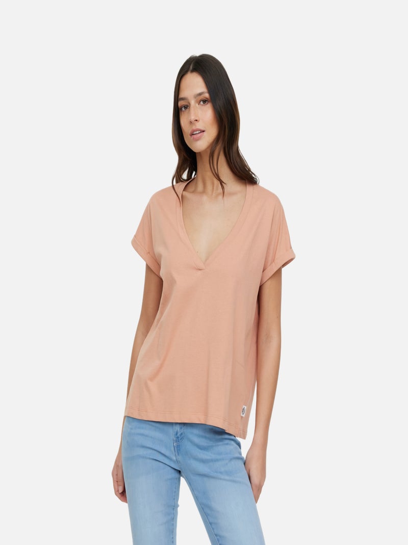 Lee Cooper - T-shirt ALYS MC Terra Beige - Kiabi