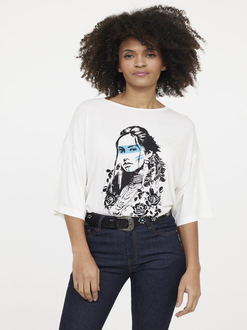 Lee Cooper - T-shirt AMERA Ivory - Kiabi