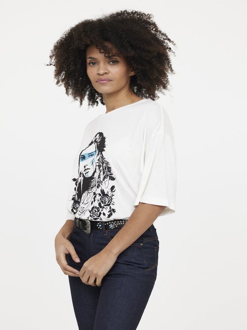 Lee Cooper - T-shirt AMERA Ivory - Kiabi
