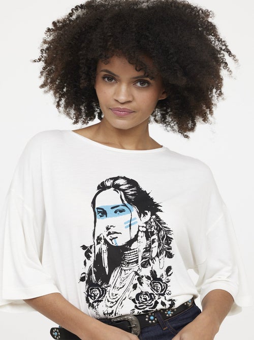 Lee Cooper - T-shirt AMERA Ivory - Kiabi
