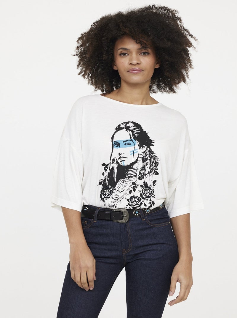 Lee Cooper - T-shirt AMERA Ivory Ivoire - Kiabi