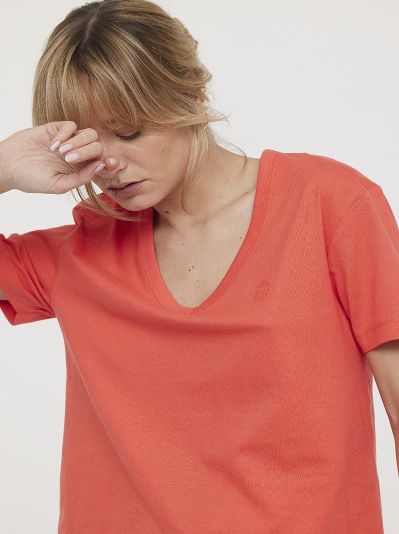 Lee Cooper - T-shirt AMILA Vermillon Rouge vermillon - Kiabi