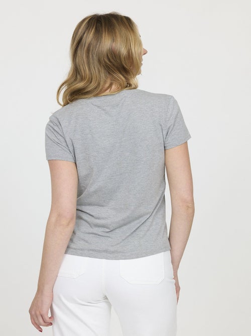 Lee Cooper - T-shirt AMITA Gris chiné - Kiabi