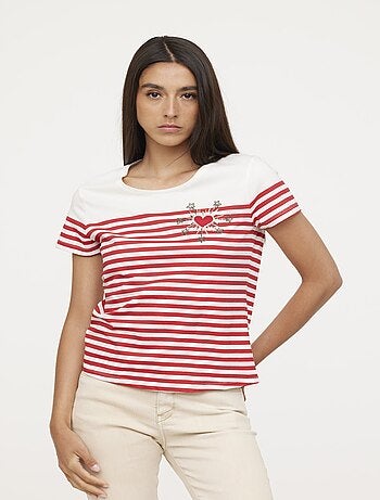 Lee Cooper - T-shirt ANIK Cherry