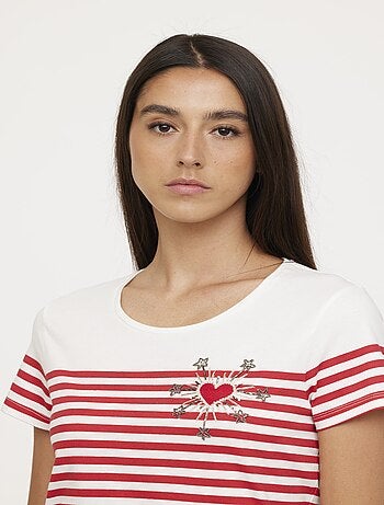 Lee Cooper - T-shirt ANIK Cherry