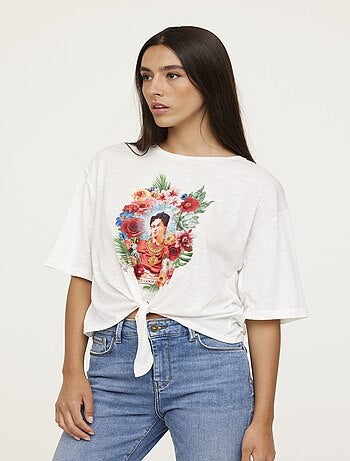 Lee Cooper - T-shirt ANOZA Ivory