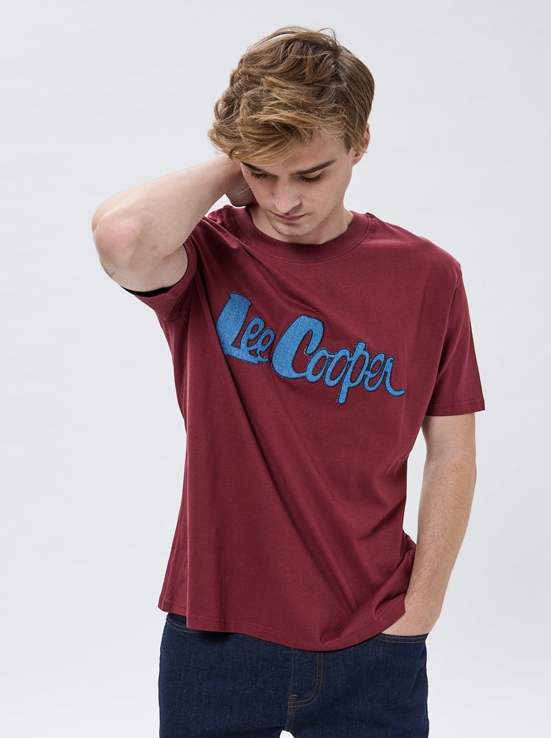 Lee Cooper - T-shirt Apacha Bordeaux Bordeaux - Kiabi