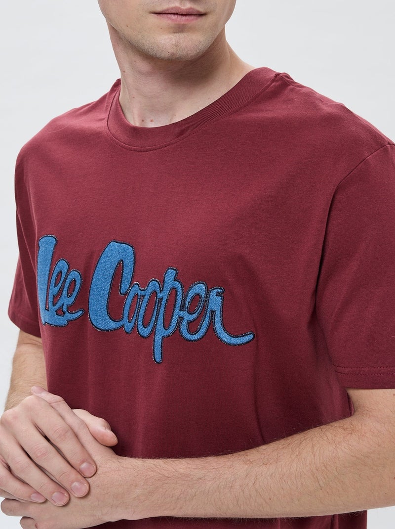 Lee Cooper - T-shirt Apacha Bordeaux Bordeaux - Kiabi