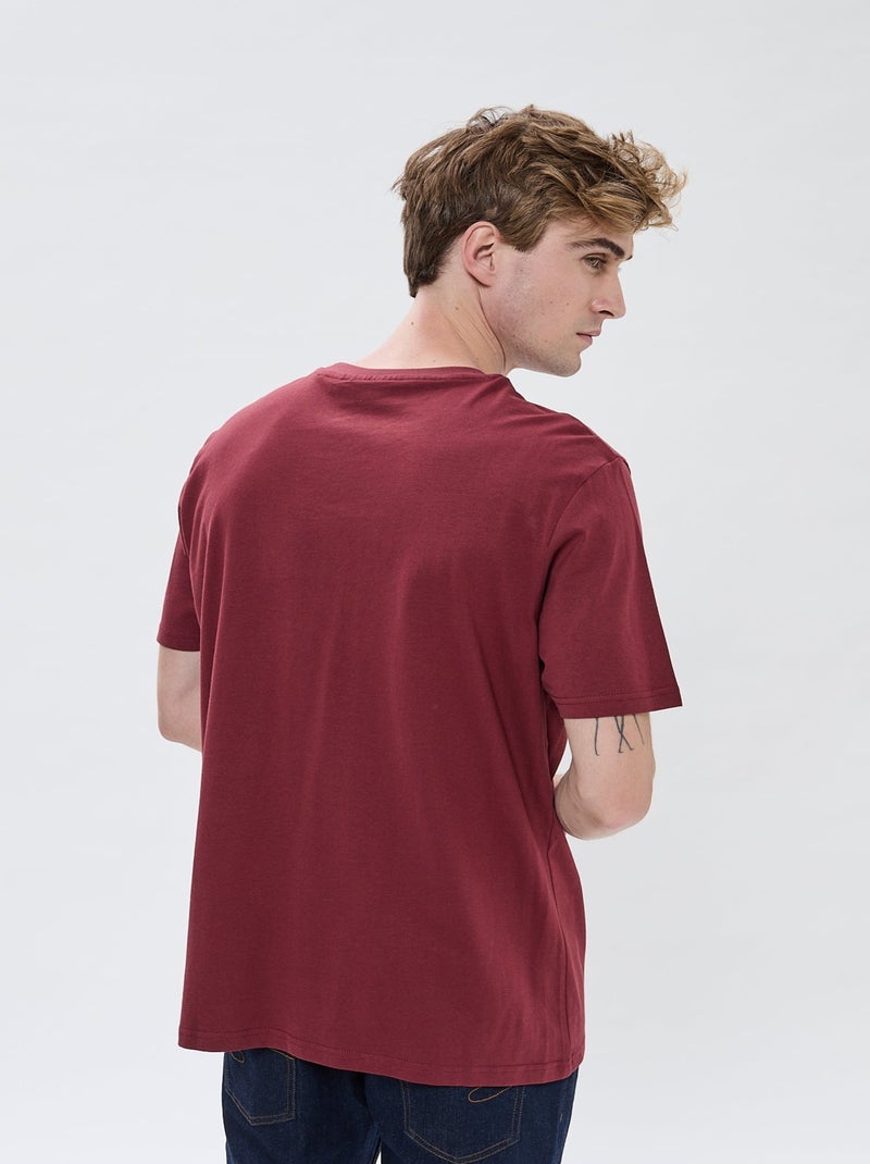 Lee Cooper - T-shirt Apacha Bordeaux Bordeaux - Kiabi