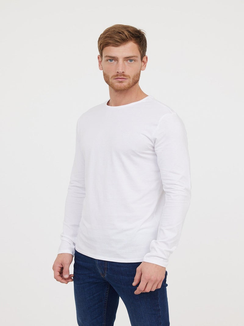 Lee Cooper - T-shirt AREO Blanc ML Blanc - Kiabi