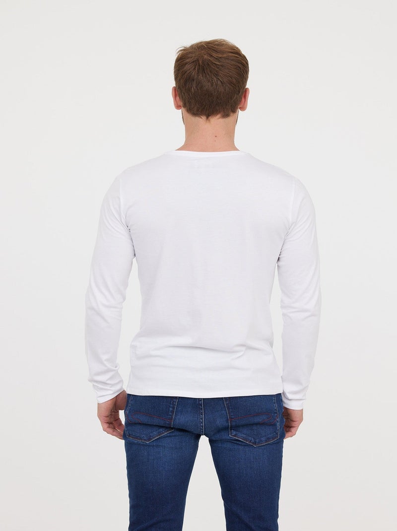 Lee Cooper - T-shirt AREO Blanc ML Blanc - Kiabi