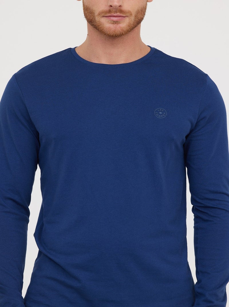 Lee Cooper - T-Shirt AREO Marine ML Bleu - Kiabi