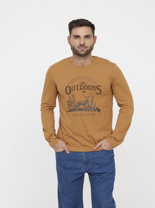 Lee Cooper - T-shirt ARIGNAL Camel - Kiabi