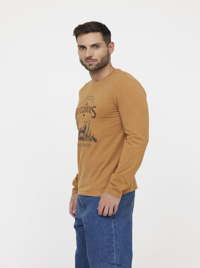 Lee Cooper - T-shirt ARIGNAL Camel Beige - Kiabi