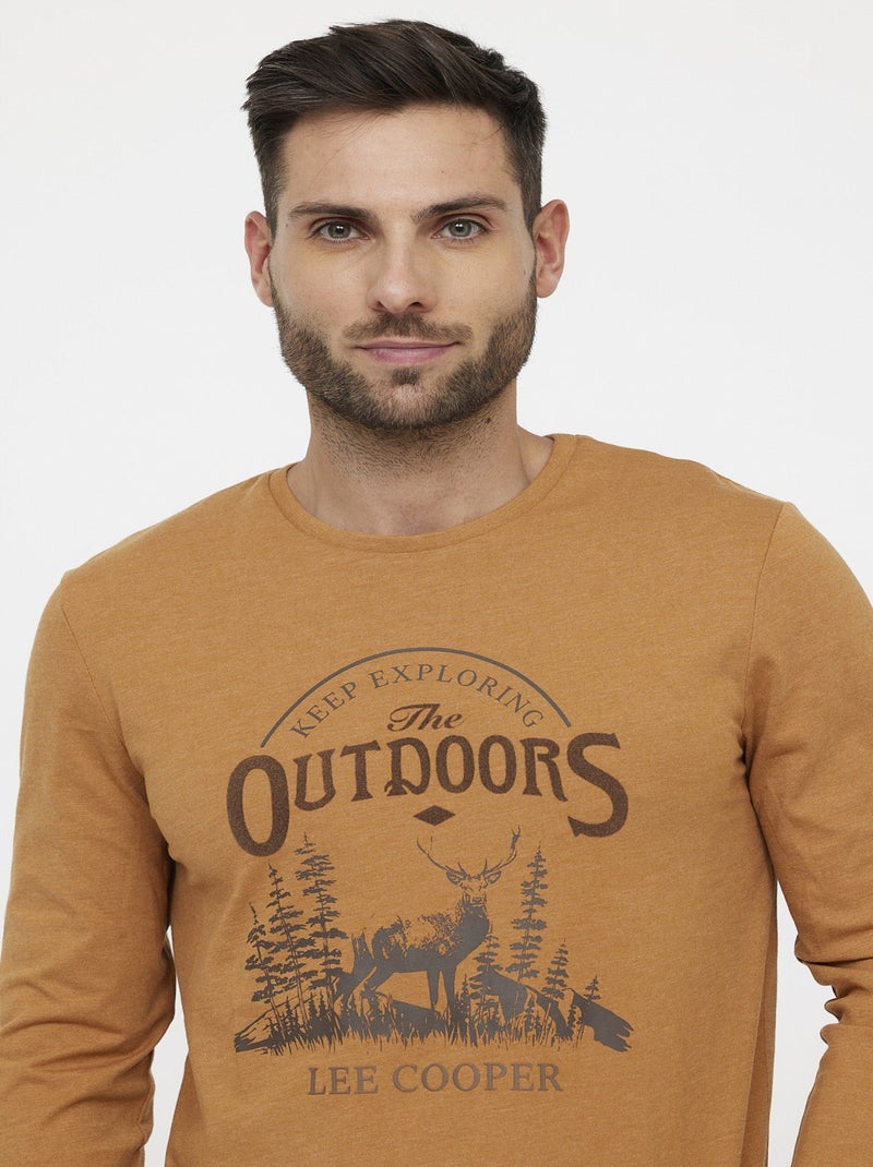 Lee Cooper - T-shirt ARIGNAL Camel Beige - Kiabi