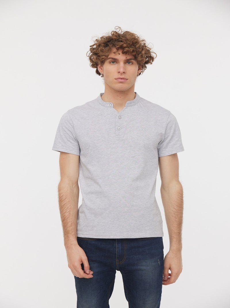 Lee Cooper - T-shirt Asilo Gris chine Gris chiné - Kiabi