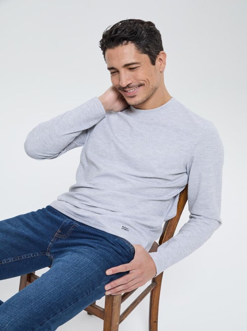 Lee Cooper - T-shirt Asiply Gris chiné - Kiabi