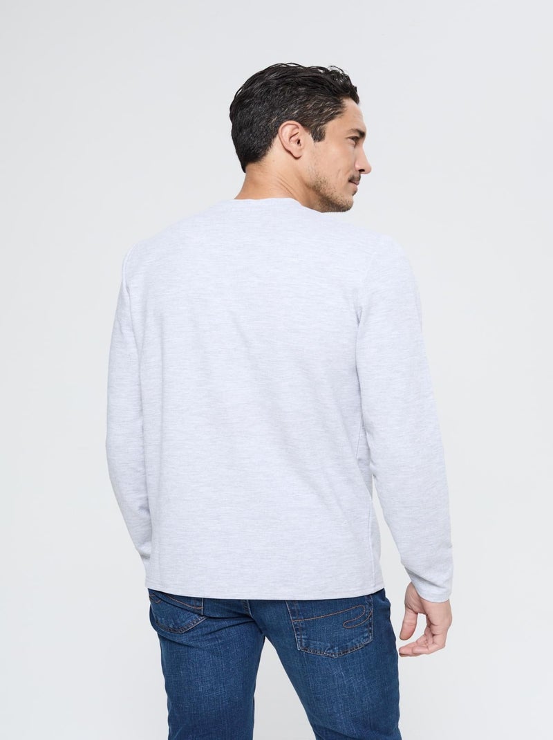 Lee Cooper - T-shirt Asiply Gris chiné Gris chiné - Kiabi