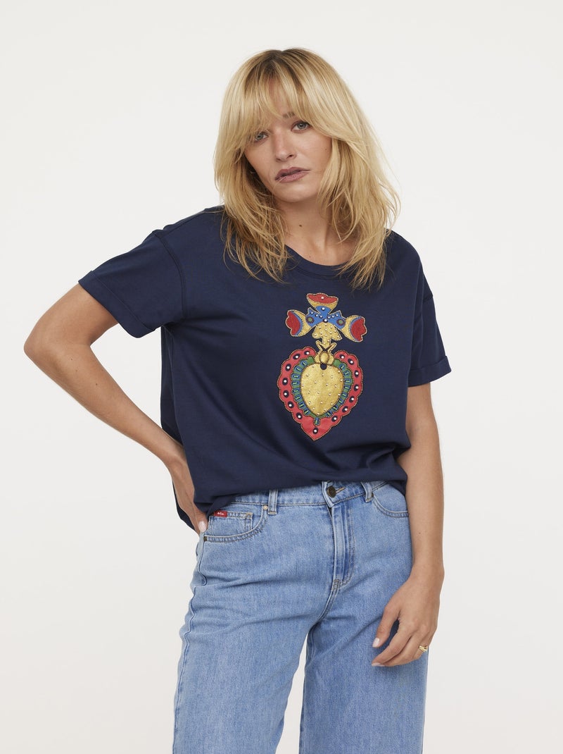 Lee Cooper - T-shirt ASOEUR Navy Bleu - Kiabi