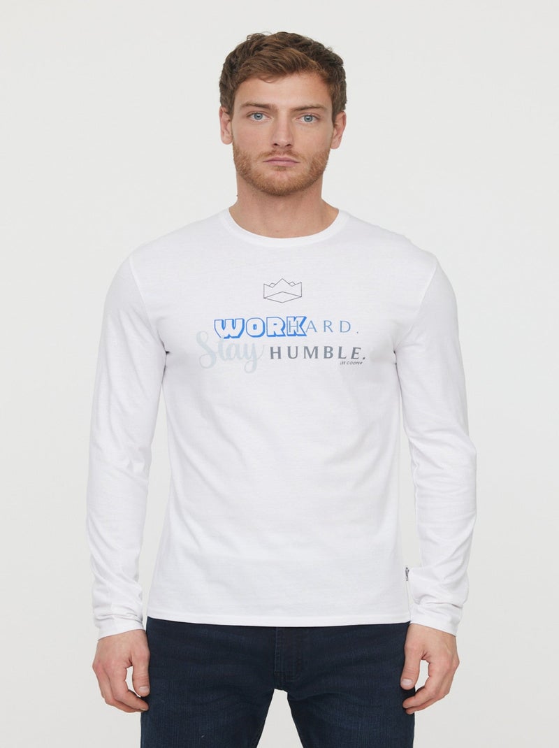 Lee Cooper - T-shirt Atof Blanc Blanc - Kiabi