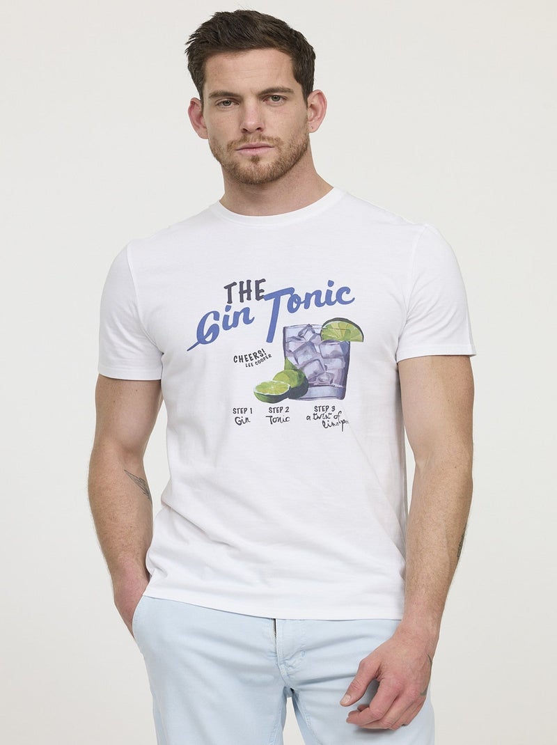 Lee Cooper - T-shirt ATONIC Blanc Blanc - Kiabi