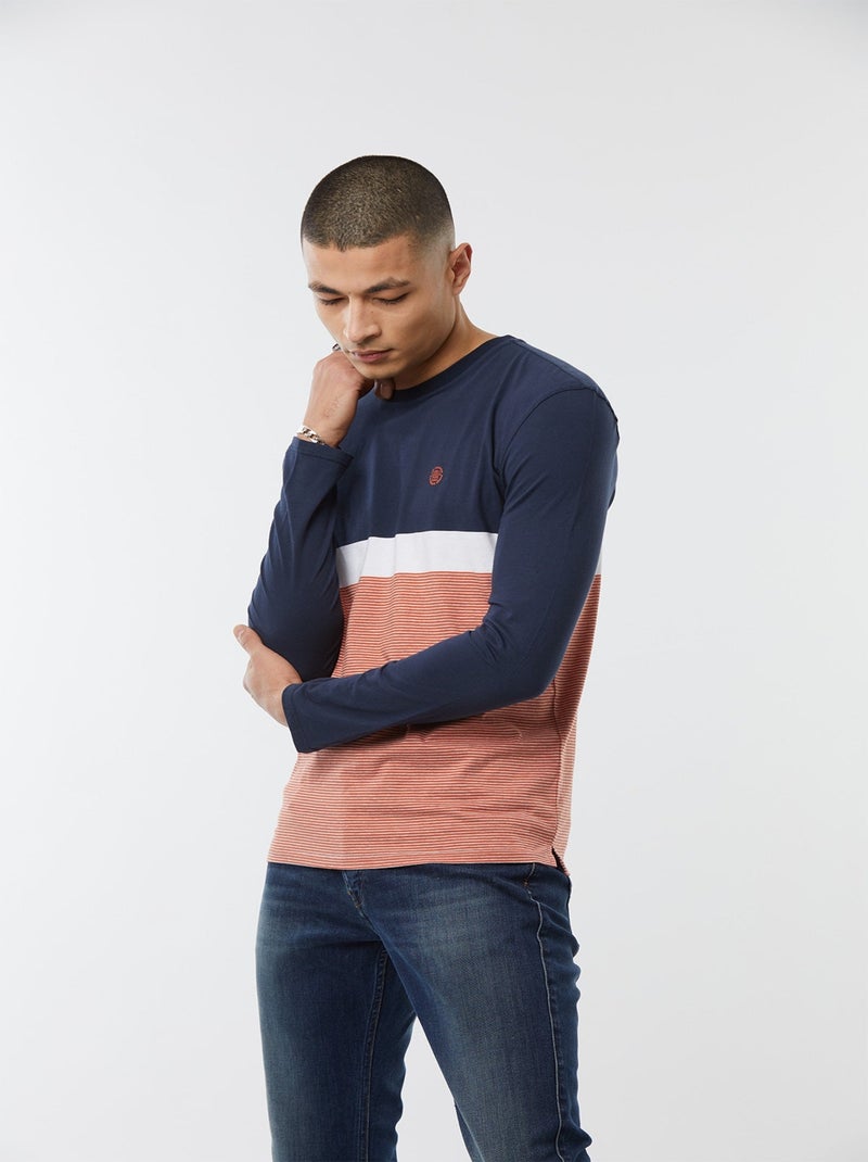 Lee Cooper - T-Shirt AUREL Navy Bleu - Kiabi