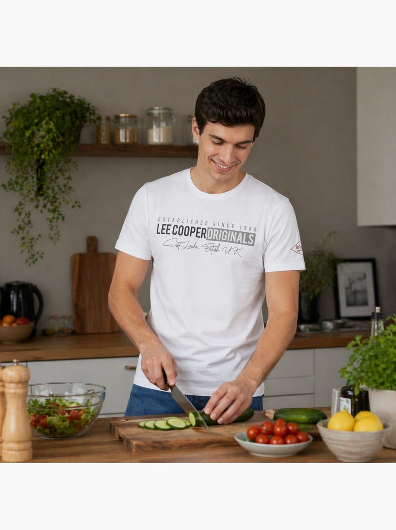 Lee Cooper - T-shirt avec avec Design homme Blanc - Kiabi