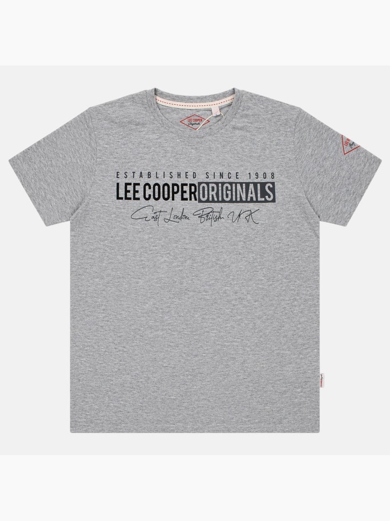 Lee Cooper - T-shirt avec avec Design homme Gris - Kiabi