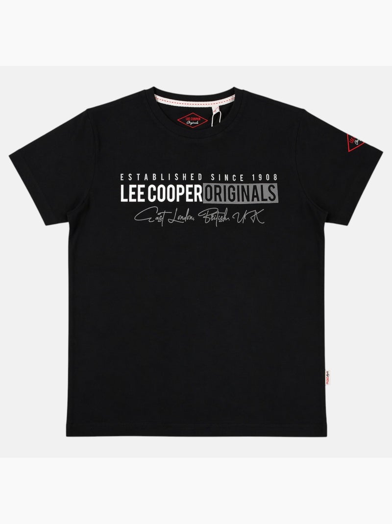 Lee Cooper - T-shirt avec avec Design homme Noir - Kiabi