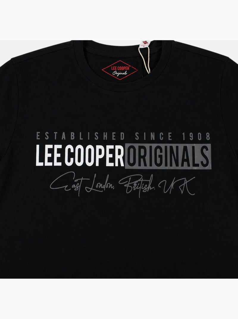 Lee Cooper - T-shirt avec avec Design homme Noir - Kiabi
