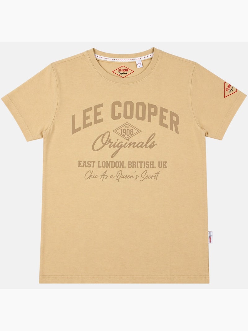 Lee Cooper - T-shirt avec avec écriture homme Beige - Kiabi