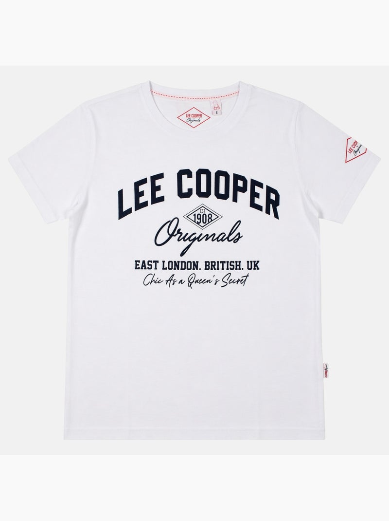 Lee Cooper - T-shirt avec avec écriture homme Blanc - Kiabi