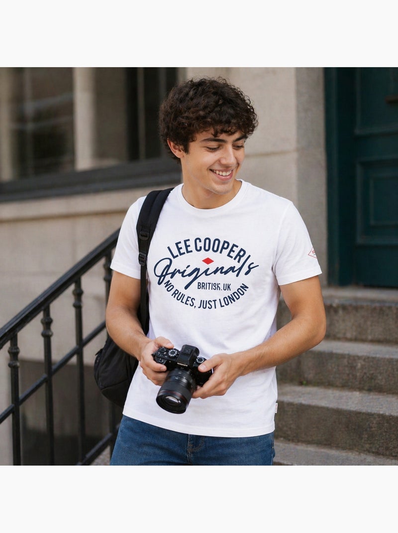 Lee Cooper - T-shirt avec avec écriture homme Blanc - Kiabi
