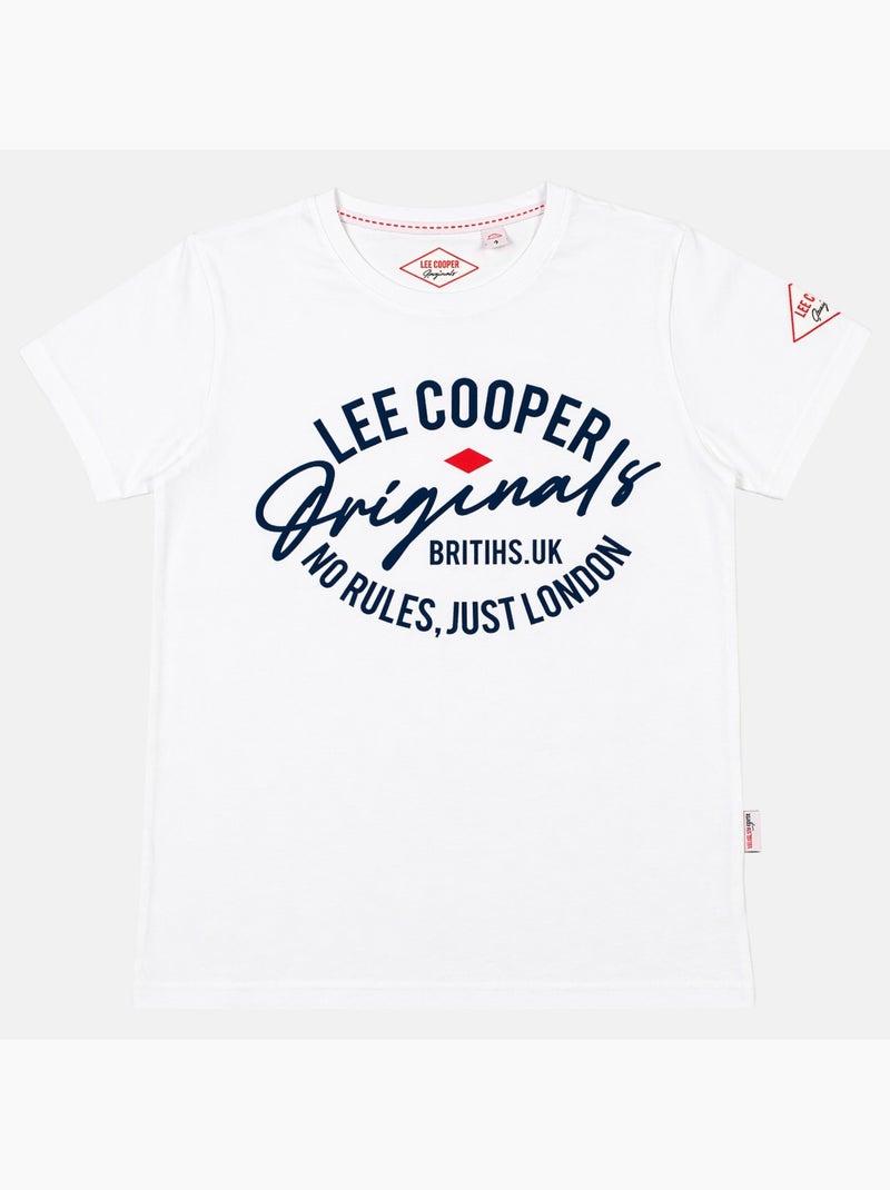 Lee Cooper - T-shirt avec avec écriture homme Blanc - Kiabi