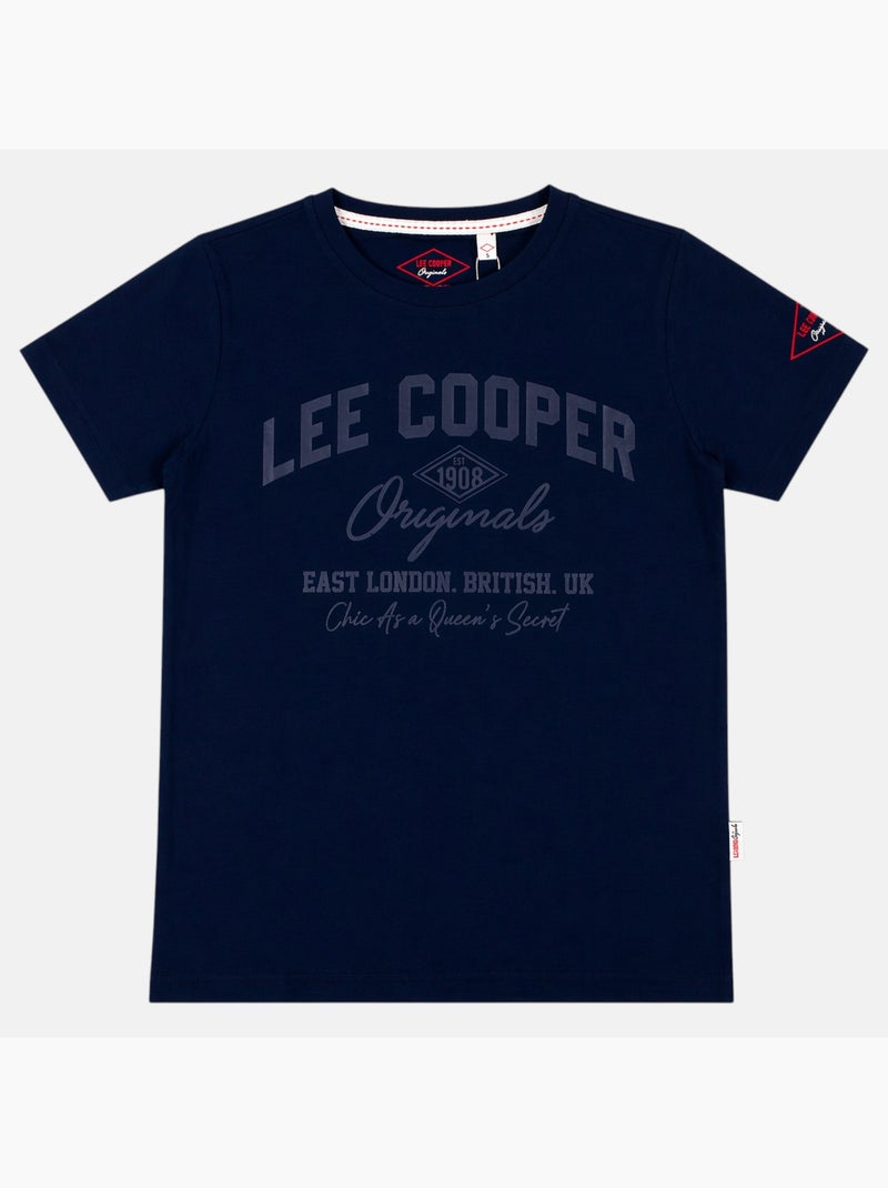 Lee Cooper - T-shirt avec avec écriture homme Bleu marine - Kiabi