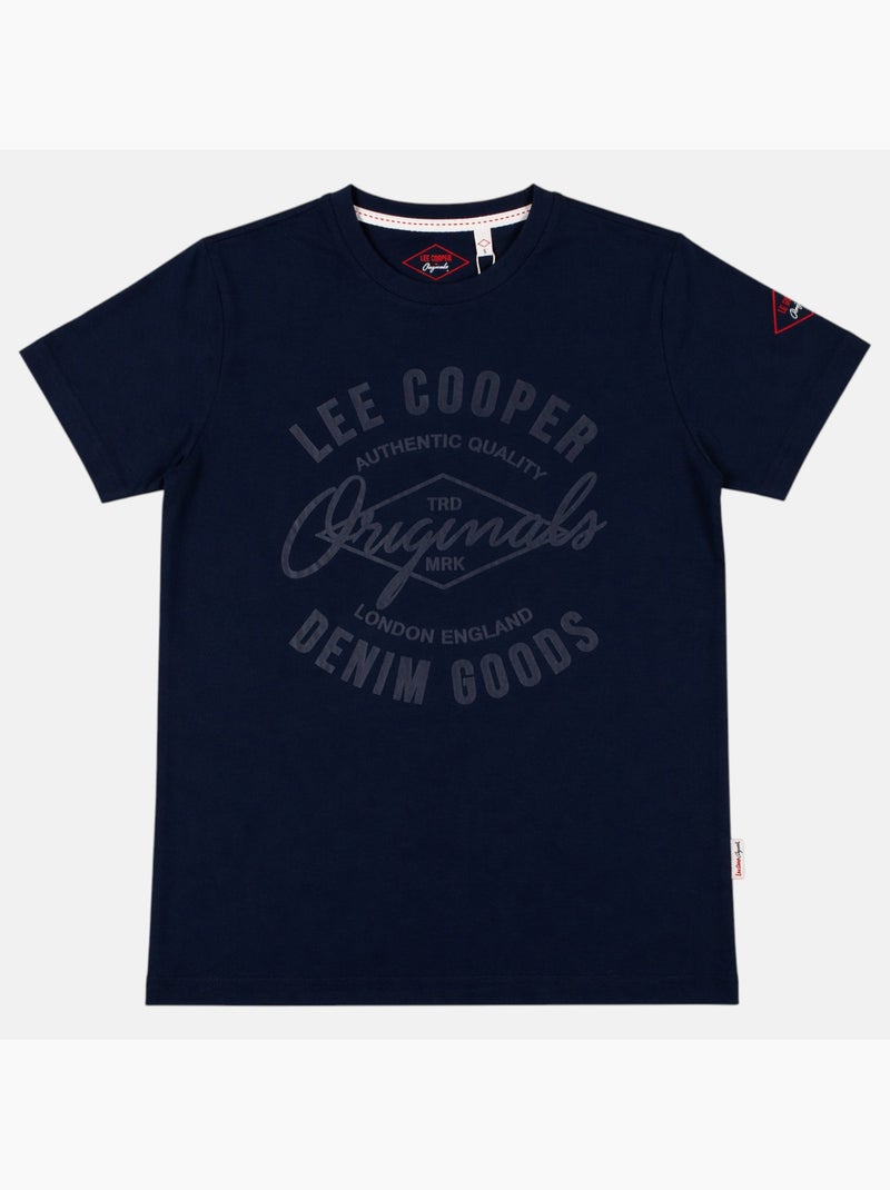 Lee Cooper - T-shirt avec avec écriture homme Bleu marine - Kiabi