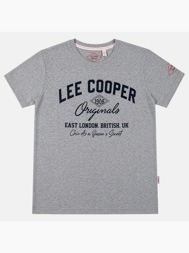 Lee Cooper - T-shirt avec avec écriture homme Gris - Kiabi