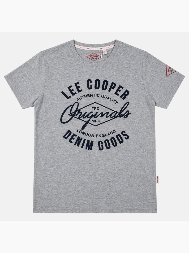 Lee Cooper - T-shirt avec avec écriture homme Gris - Kiabi