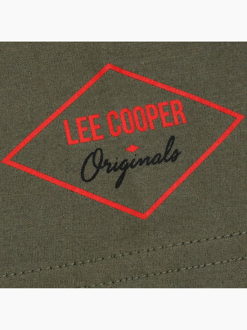Lee Cooper - T-shirt avec avec écriture homme Kaki - Kiabi
