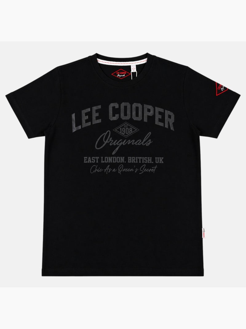 Lee Cooper - T-shirt avec avec écriture homme Noir - Kiabi