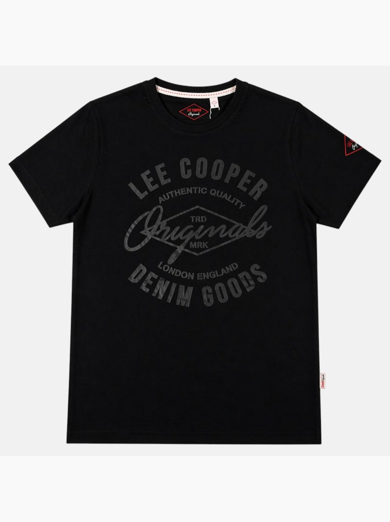 Lee Cooper - T-shirt avec avec écriture homme Noir - Kiabi