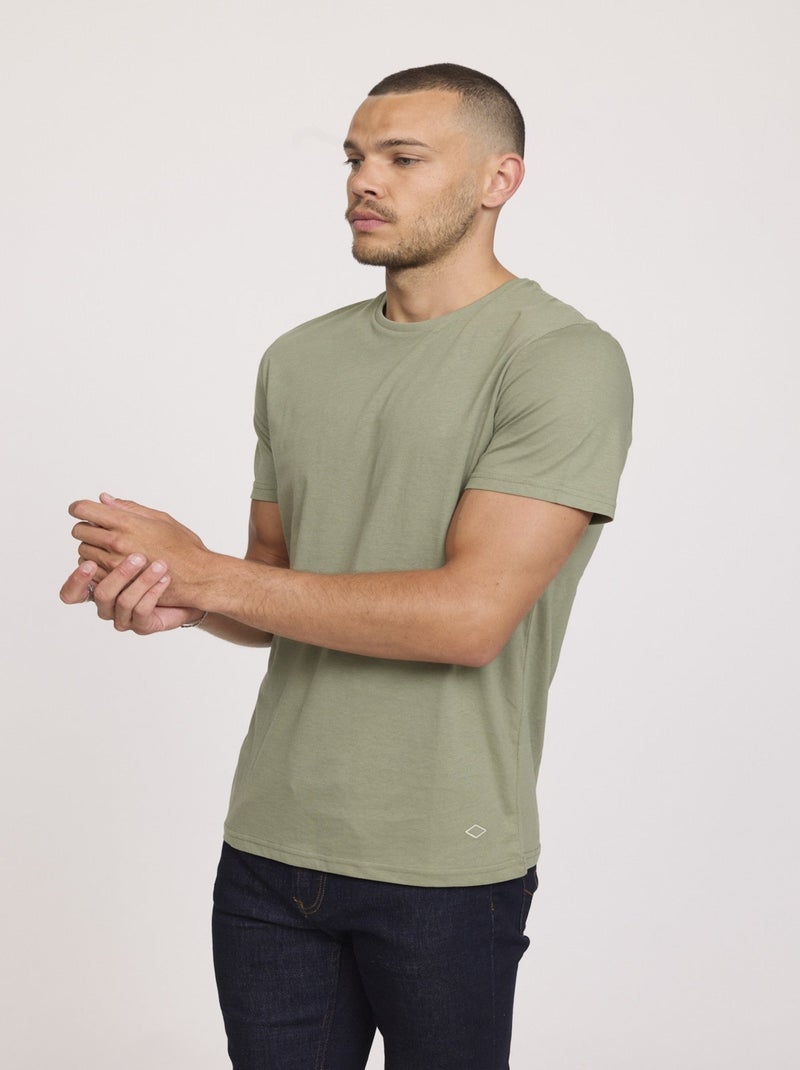 Lee Cooper - T-shirt AYLAN Kaki vert Vert - Kiabi
