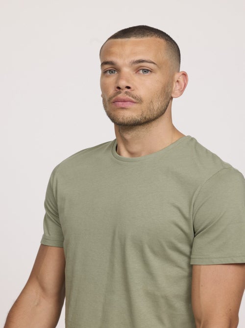 Lee Cooper - T-shirt AYLAN Kaki vert - Kiabi