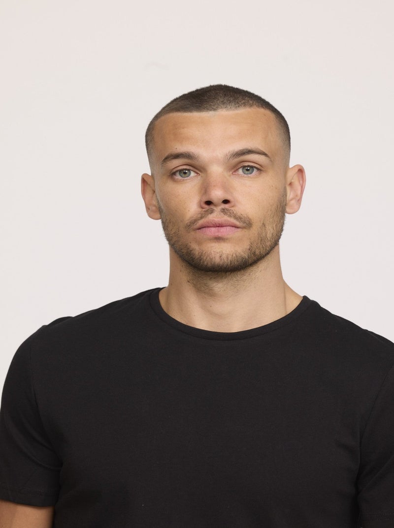 Lee Cooper - T-shirt AYLAN Noir Noir - Kiabi