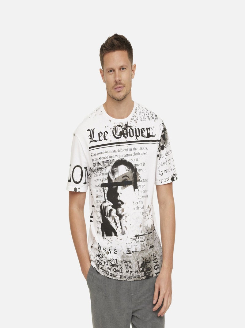 Lee Cooper - T-shirt AZIRO Blanc Blanc - Kiabi