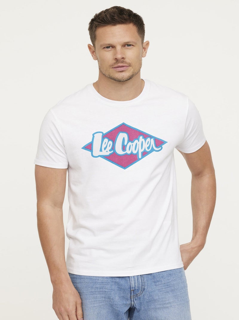 Lee Cooper - T-shirt AZZIK Framboise Rouge - Kiabi