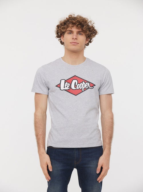 Lee Cooper - T-Shirt AZZIK Gris Chine - Kiabi
