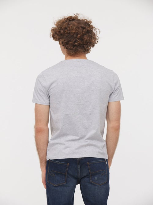 Lee Cooper - T-Shirt AZZIK Gris Chine - Kiabi