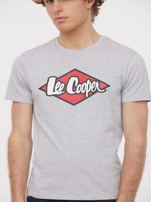 Lee Cooper - T-Shirt AZZIK Gris Chine - Kiabi