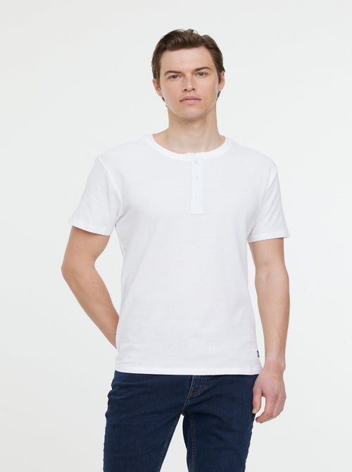 Lee Cooper - T-shirt AZZO MC Optic white - Kiabi